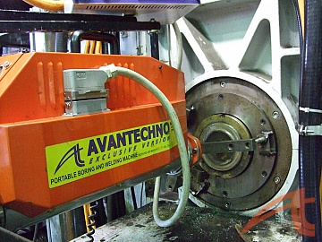 Процесс ремонта приводной части печатного барабана машины “Theorema” фирмы “BIELLONI” (Италия)